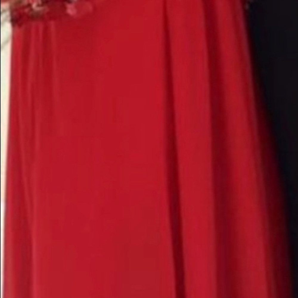 Red custom made Prom Dress, Night out, Party Open Back& Sides Sz 4 - Picture 12 of 15